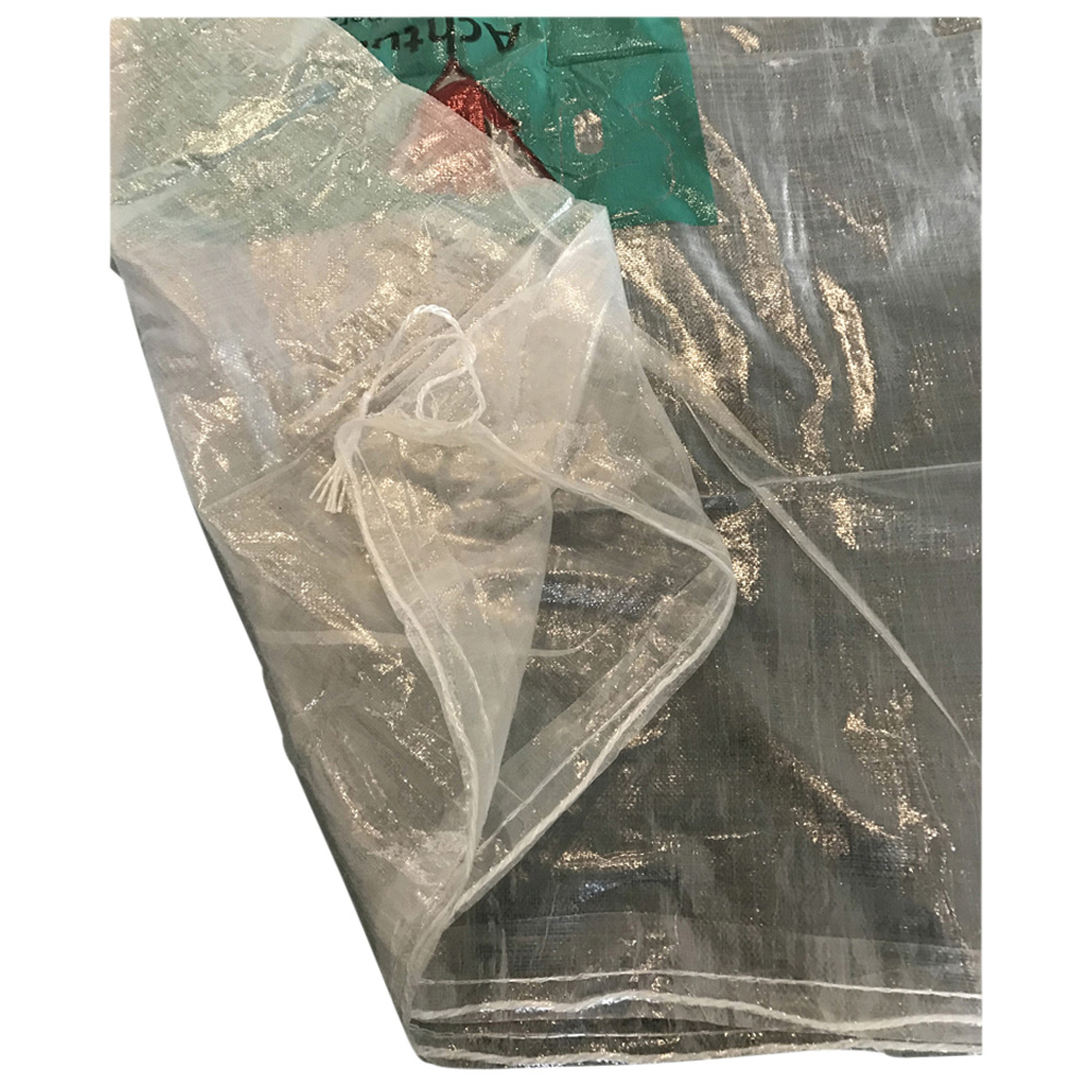 KMF Sack transparent, Mineralwollsack, KMF-Gewebesack, 140 x 220 cm, Druck Mineralwolle, beschichte