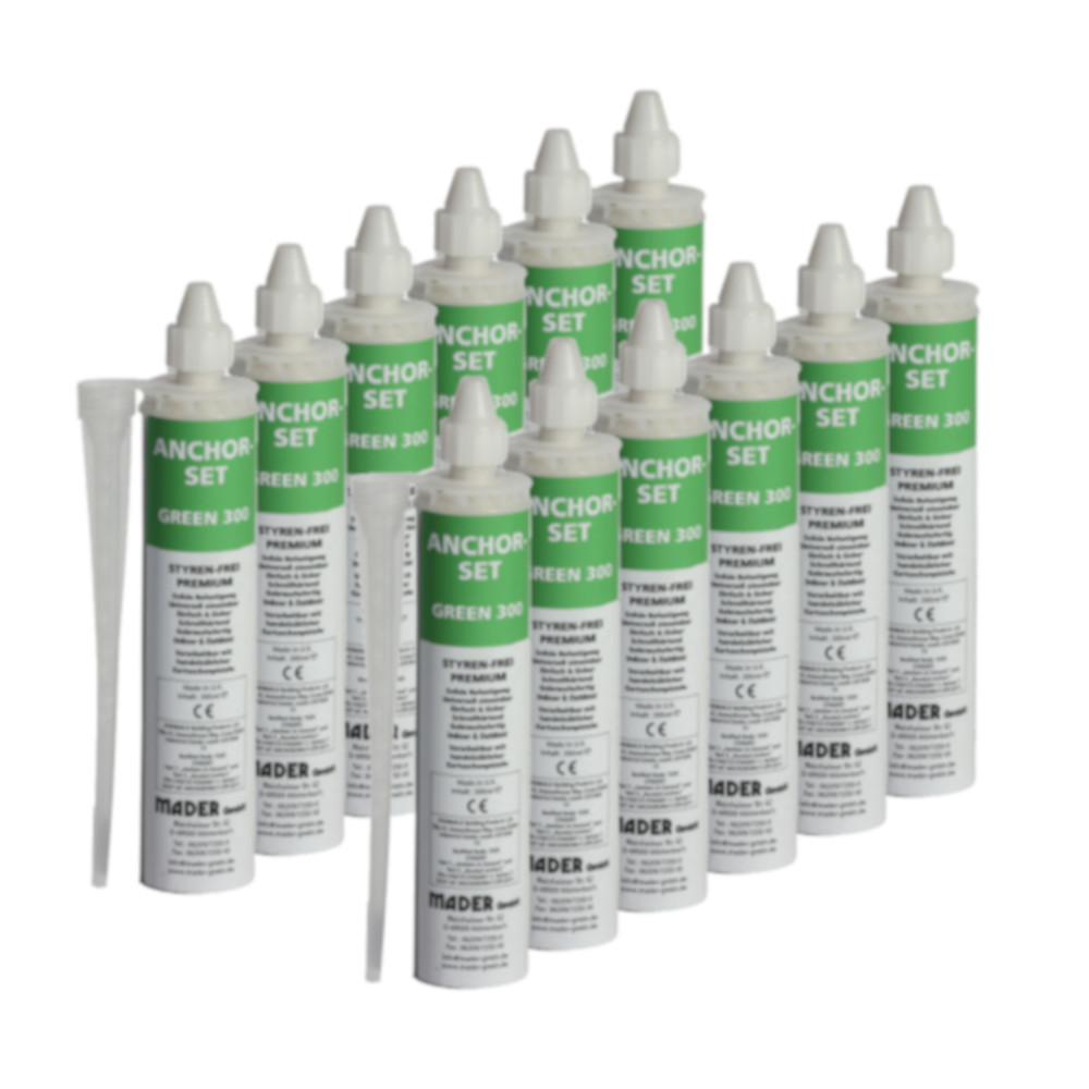 Universal Ankerkleber - Verbundmörtel - 2K - 300ml Kartusche - grau PREMIUM